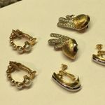 Lot Of 3 Costume Earrings Vintage Photo 1