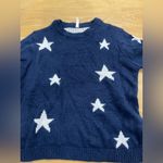 Bluenotes  Navy Star Sweater size small Photo 7