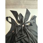 Victoria's Secret Black Satin Sleeveless Romper LARGE Photo 7