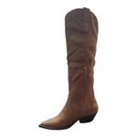 Wild Diva Nwt Sz 6.5 Tall Brown Suede Boots Photo 5