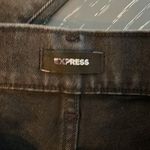 EXPRESS Super High Waisted Black Tonal Snakeskin Print Slim Ankle Jeans Sz 0 New Photo 7