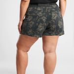 Athleta 🆕 NWT  Trekkie North Printed Shorts Floral Mid Rise Pocket Olive Green 20 Photo 3