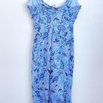 Rampage  blue midi slip dress vintage paisley print fairy y2k ruffle coquette 9 Photo 1