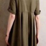 Holding Horses Anthropologie  Visit Mariona Green Utility High Low Dress NWOT 0 Photo 1
