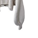 ZARA  ecru cropped chunky  knit sweater Small Photo 6