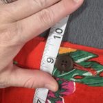 Old Navy  Shorts Womens 12 Red Floral Linen Blend 3.5 Inseam Tropical Summer NWT Photo 9