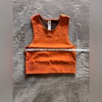 Adidas  Orange Crop Tank Top Compression Workout Shirt Women’s Sz M EUC Photo 4