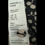 Nobody’s Child Cherry Mini Dress Eco Friendly Viscose Sz UK 16 / US 12 Black NWT Photo 13