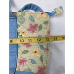Longaberger  Quilted Floral Tote Bag – Blue Trim & Handles‎ Photo 6