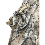 Apt. 9  Animal Print Snakeskin Pattern Sheer Popover Roll Tab Sleeves size 2X Photo 4