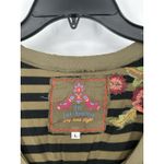 Johnny Was  Tunic Top Long Sleeve Tee T Shirt Embroidered Floral Flowers Large Photo 2