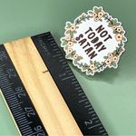 Hot Topic Floral Enamel Pin - Not Today Satan Photo 3