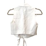 ZARA  Wrap Style Cropped Vest Blouse‎ White XS Photo 2