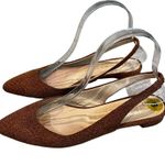 Anthropologie Marchez Vous Slingback Flats, Sz 8 Photo 3