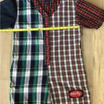 Vintage Esleep Womens XL Red Tartan Plaid Jumper One sy Pajamas Drop Seat VGC Green Size M Photo 4