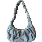 Urban Expression Urban Expressions Dusty Blue Scrunch Shoulder Bag Faux Leather Ruched Hobo Purse Photo 1