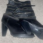 7 For All Mankind Grunge moto zip boots leather s 9.5 wrinkle nappa ego slouch 7 for all man kind Photo 6