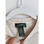 Ralph Lauren Lauren Ralph‎ Lauren LRL Womens Beige 3/4 Sleeve Button Shirt Top Size Medium Photo 4