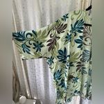 Maia Creations Hawaiian Tropical Floral Print Open Kimono Cover Up One Size Plus Green Photo 2
