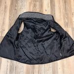 Boutique Herringbone Quilted Puffer Vest in Black white size small Photo 4