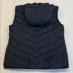 Ralph Lauren Lauren  Navy Quilted Puffer Vest Hooded Zip Front RLL Logo Size Med. Photo 5
