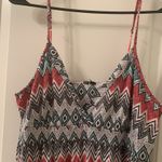 Women's Geometric Print Sleeveless Camisole Dress Size Unknown Pink Photo 2