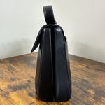 Prada  Milano Vitello Lissato Black Leather Top Handle Bag Authentic Designer Photo 10