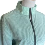 NWT Womens Mono B Boutique Ombré Stripe 1/4 Zip Active Pullover Jacket Photo 2