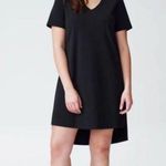 Universal Standard Tesino T Shirt Dress V Neck Short Sleeve Hi Low XS Blue NWT Photo 0