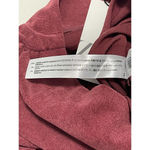 ZARA Draped Corduroy Ruched Mini Skirt Dusty Burgundy Red Women’s Size Medium Photo 5