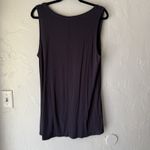 Logo Layers Dress Womens Large‎ Sleeveless Tunic Rayon Spandex Stretch Layering Purple Photo 7
