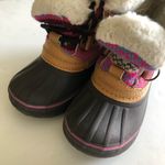 London Fog Brown/Fuchsia Tottenham Cold Weather Warm Lined Snow Boots. Sz 7Girl Photo 5