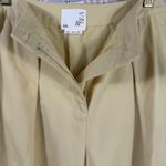 Love, Bonito & REA Cropped Cotton Pleated Pants Butter Yellow Wide Leg US 6 Photo 11