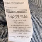 Topshop  Moto Button Front Denim Mini Skirt Size 28 Photo 7