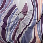 Princess Polly  Purple Swirl Pattern Long Sleeve Bodysuit Cut out‎ Detail Size 4 Photo 5