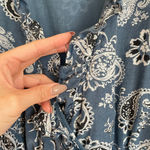 By Timo  Blue Paisley Midi Wrap Dress Photo 12