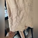 Urban Outfitters  romper beige sand UO Ivy Tie-Shoulder Shortall Overall corduroy Photo 7