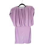 NWT Ronny Kobo Kelly Lavender Mini Dress Large Blouson Pastel Event Coquette Purple Photo 2