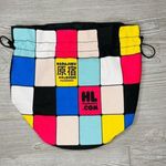 Harajuku Lovers  Color Block Drawstring Purse Tote Cosmetic Bag Small clucth Photo 0