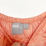 ASOS Swim Tassel Off the Shoulder Peach Crop Top Size 8 Orange Photo 4