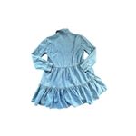 Veronica Beard Atari Chambray Tiered Denim Shirt Dress Blue Size 12 Photo 10