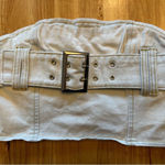 Pretty Little Things Denim Corset Buckle Top Size 0 NWT! Blue Photo 0