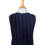 Proenza Schouler Silk Chiffon Dress Fringe Flowy Black Blue Women’s Size 4 Photo 6