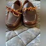 L.L. Bean women’s Loafers Leather Shoes Dress Size 7M flats Brown Photo 3