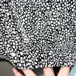 ZARA ruffle black and white bell sleeve long sleeve v neck blouse Photo 3