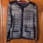 Tommy Hilfiger  Navy and Gray Cardigan Size Large Photo 0