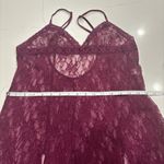 Frederick's of Hollywood  Lace Chemise burgundy size
L Photo 3