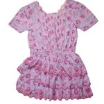 Love Shack Fancy NWT Mavis Mini in Lilac Fusion Floral Tiered Cotton Dress S Photo 0