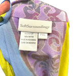 Soft Surroundings Petite Breezy Batik Kimono Duster Top Petite Size PXL Photo 7