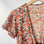 Free People  Surf Date Copper Floral Cut Out Tie Front Romper S Photo 6